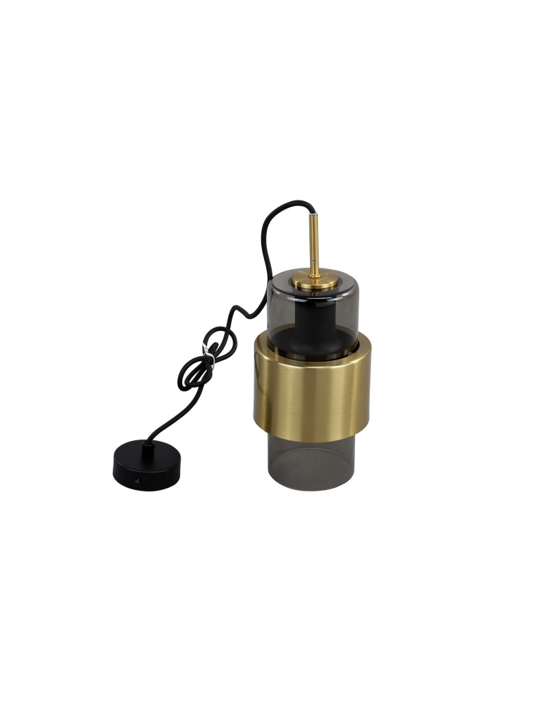 Pendant lamps - Light Prestige Miele pendant lamp E27 1x40W smoke/gold LP-866/1P L SM/GD - product kolory-swiatla.pl 8