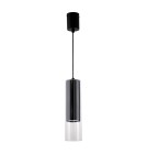 Pendant lamps - Light Prestige Manacor GU10 1x50W black/transparent pendant lamp LP-232/1P BK - product 1