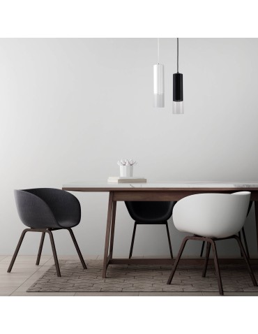 Light Prestige Manacor Lampa wisząca GU10 1x50W czarny/transparentny LP-232/1P BK - produkt 2