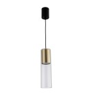 Pendant lamps - Light Prestige Manacor GU10 1x50W gold/transparent pendant lamp LP-232/1P GD - product 1