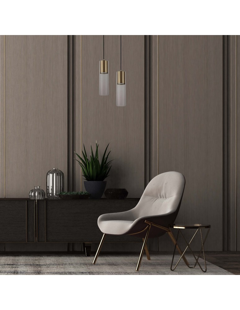 Pendant lamps - Light Prestige Manacor GU10 1x50W gold/transparent pendant lamp LP-232/1P GD - product kolory-swiatla.pl 3