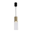 Pendant lamps - Light Prestige Manacor GU10 1x50W gold/transparent pendant lamp LP-232/1P GD - product 4