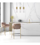 Triple pendant lamps - Light Prestige Manacor GU10 3x50W gold/transparent pendant lamp LP-232/3L GD - product 2