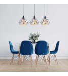 Pendant lamps - Light Prestige Nola pendant black E27 black / white LP-076/1P BK - product 2