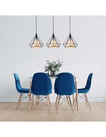 Light Prestige Nola wisząca czarna E27 czarny / biały LP-076/1P BK - produkt 2