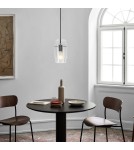 Glass pendant lamps - Light Prestige Savona Pendant lamp E27 1x1W transparent/silver LP-707/1P - product 2