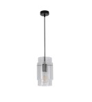 Glass pendant lamps - Light Prestige Savona Pendant lamp E27 1x1W transparent/silver LP-707/1P - product 3