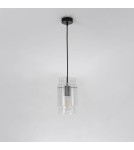 Glass pendant lamps - Light Prestige Savona Pendant lamp E27 1x1W transparent/silver LP-707/1P - product 4