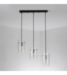 Triple pendant lamps - Light Prestige Savona Pendant Lamp E27 3x40W transparent/silver LP-707/3L - product 5