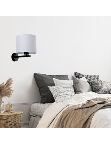 Light Prestige Cecina wall lamp white E27 black / white LP-114/1W WH - product 2