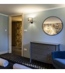 Wall lamps with lampshade - Light Prestige Cecina wall lamp white E27 black / white LP-114/1W WH - product 3