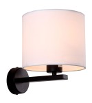 Wall lamps with lampshade - Light Prestige Cecina wall lamp white E27 black / white LP-114/1W WH - product 5