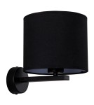 Wall lamps with lampshade - Light Prestige Cecina wall lamp black E27 black LP-114/1W BK - product 1