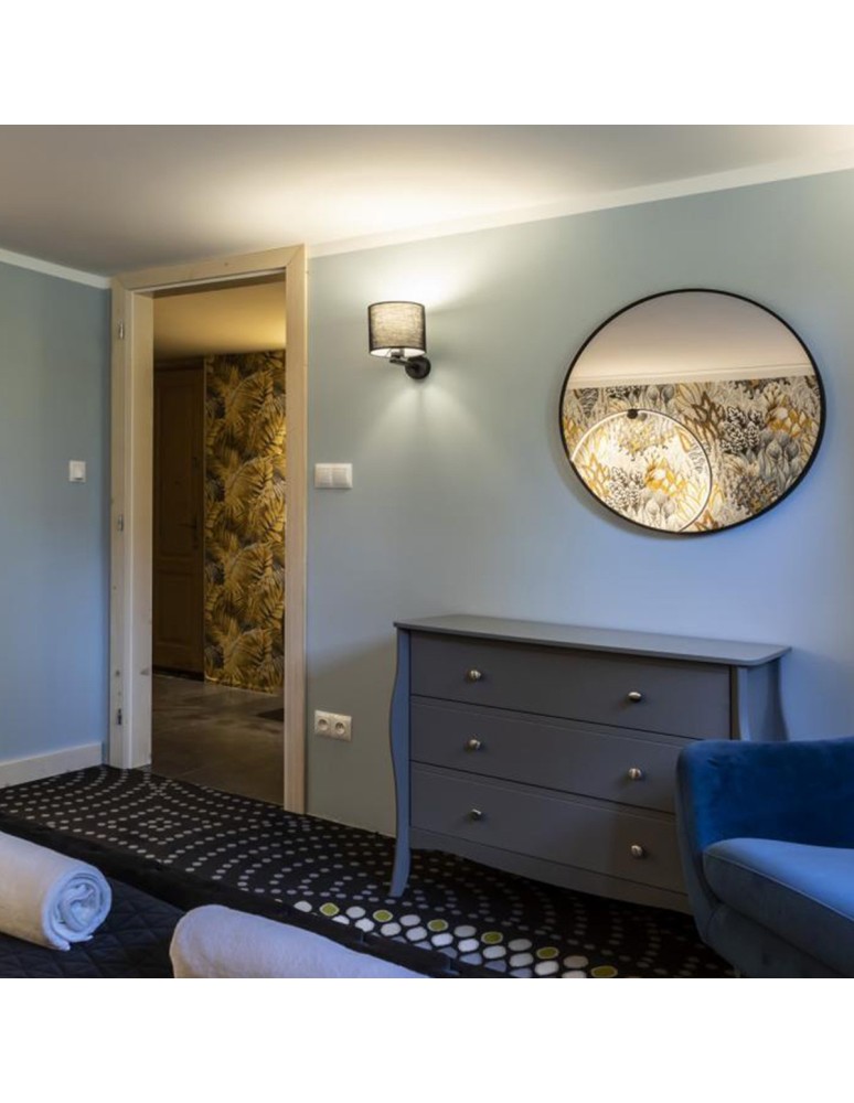 Wall lamps with lampshade - Light Prestige Cecina wall lamp black E27 black LP-114/1W BK - product kolory-swiatla.pl 2