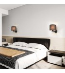 Wall lamps with lampshade - Light Prestige Cecina wall lamp black E27 black LP-114/1W BK - product 4