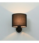 Wall lamps with lampshade - Light Prestige Cecina wall lamp black E27 black LP-114/1W BK - product 5