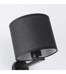 Wall lamps with lampshade - Light Prestige Cecina wall lamp black E27 black LP-114/1W BK - product 6