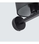 Wall lamps with lampshade - Light Prestige Cecina wall lamp black E27 black LP-114/1W BK - product 8