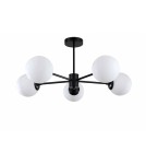 Ceiling lamps - Light Prestige Roma Pendant Lamp E14 5x40W black/white LP-1345/5P BK - product 1
