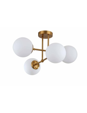 Light Prestige Roma Lampa wisząca E14 4x40W złoty/biały LP-1345/4P GD