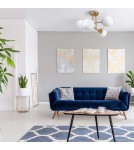 Light Prestige Roma Lampa wisząca E14 4x40W złoty/biały LP-1345/4P GD