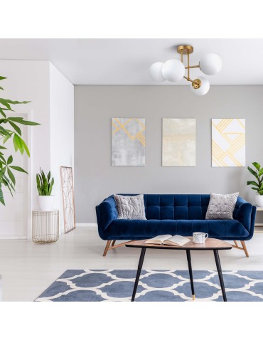 Light Prestige Roma Pendant lamp E14 4x40W gold/white LP-1345/4P GD - product 2