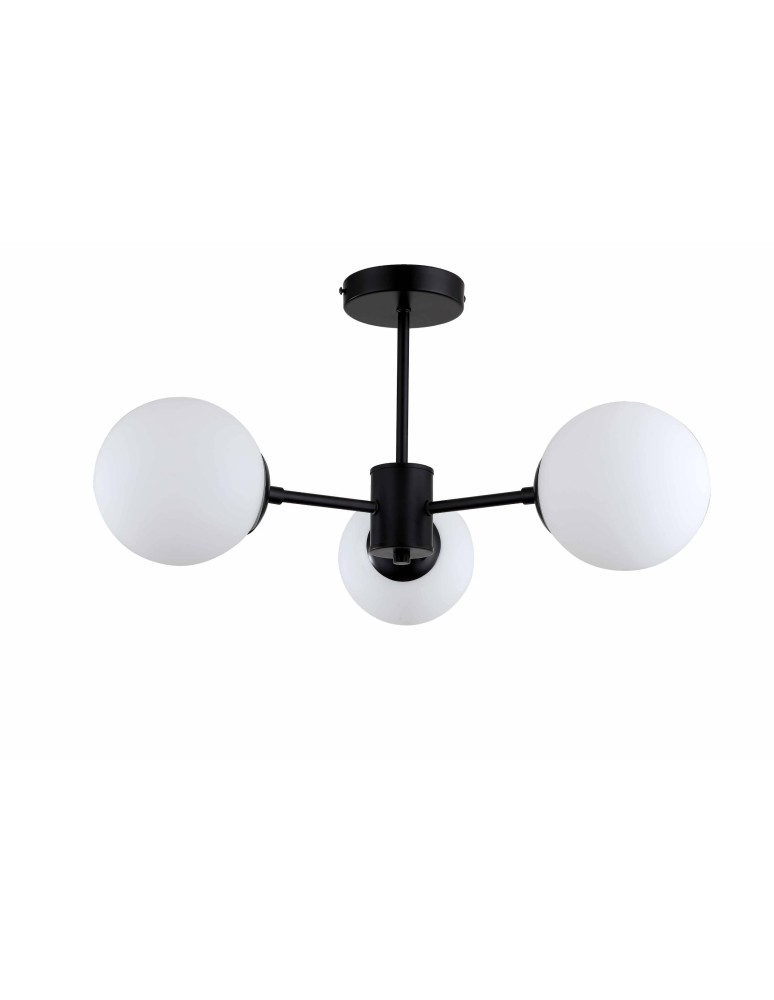 Ceiling lamps - Light Prestige Roma Pendant Lamp E14 3x40W black/white LP-1345/3P BK - product kolory-swiatla.pl 1