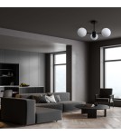 Ceiling lamps - Light Prestige Roma Pendant Lamp E14 3x40W black/white LP-1345/3P BK - product 2