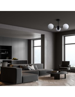 Light Prestige Roma Lampa wisząca E14 3x40W czarny/biały LP-1345/3P BK - produkt 2