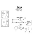 Ceiling lamps - Light Prestige Roma Pendant Lamp E14 3x40W black/white LP-1345/3P BK - product 4