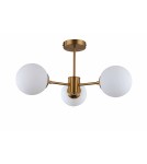 Ceiling lamps - Light Prestige Roma Pendant Lamp E14 3x40W gold/white LP-1345/3P GD - product 1