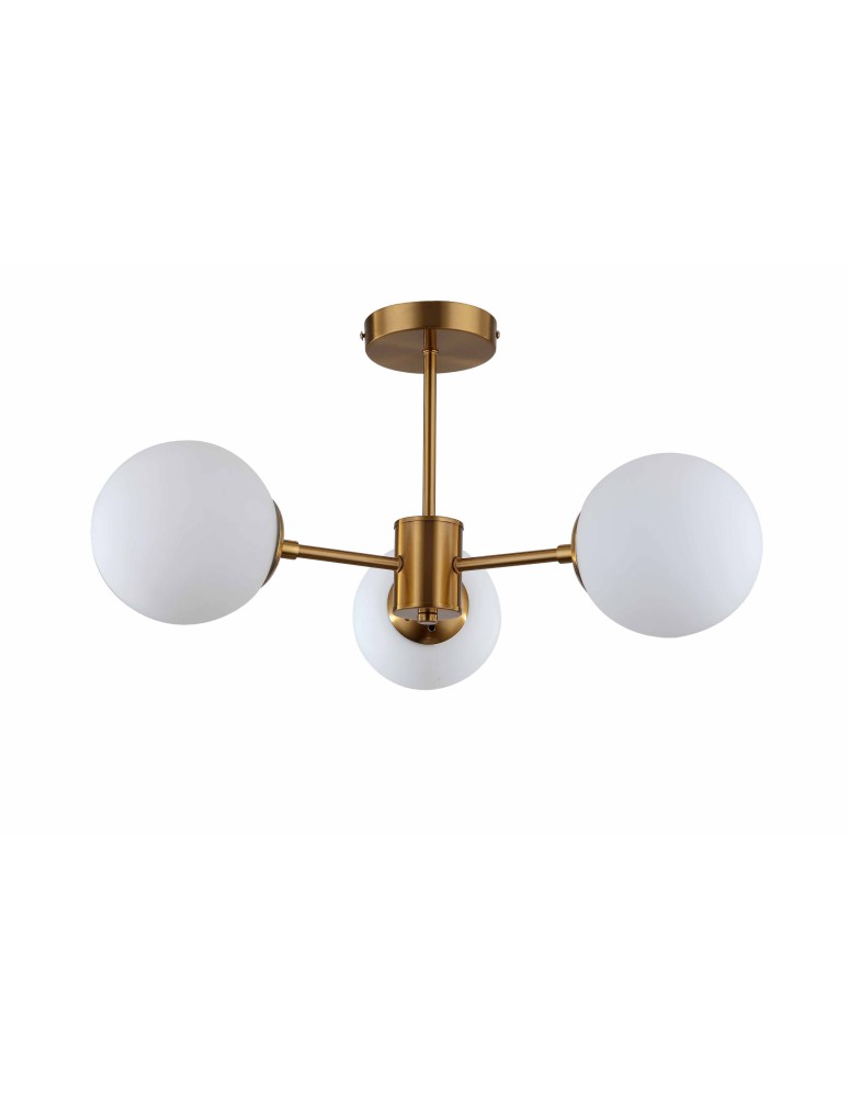 Ceiling lamps - Light Prestige Roma Pendant Lamp E14 3x40W gold/white LP-1345/3P GD - product kolory-swiatla.pl 1