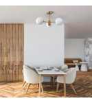 Ceiling lamps - Light Prestige Roma Pendant Lamp E14 3x40W gold/white LP-1345/3P GD - product 2