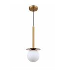 Pendant lamps - Light Prestige Roma Pendant Lamp E14 1x40W gold/white LP-1345/1P GD - product 1