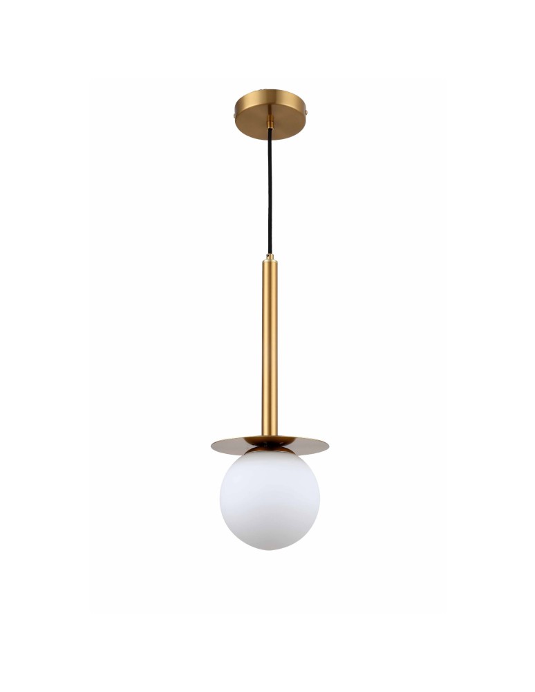 Pendant lamps - Light Prestige Roma Pendant Lamp E14 1x40W gold/white LP-1345/1P GD - product kolory-swiatla.pl 1