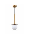 View Light Prestige Roma Pendant Lamp E14 1x40W gold/white LP-1345/1P GD