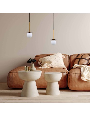 Light Prestige Roma Pendant Lamp E14 1x40W gold/white LP-1345/1P GD - product 2