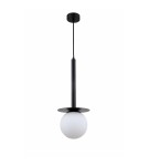 Pendant lamps - Light Prestige Roma Pendant Lamp E14 1x40W black/white LP-1345/1P BK - product 1