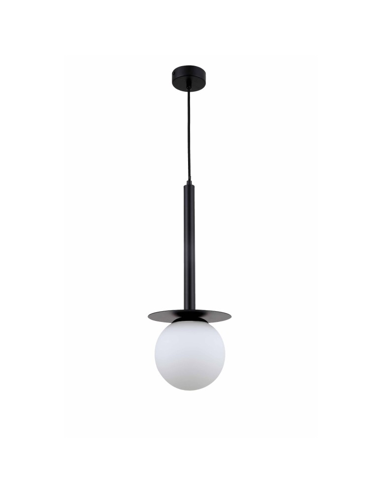 Pendant lamps - Light Prestige Roma Pendant Lamp E14 1x40W black/white LP-1345/1P BK - product kolory-swiatla.pl 1