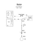 Light Prestige Roma Lampa wisząca E14 1x40W czarny/biały LP-1345/1P BK Light Prestige Roma Lampa wisząca E14 1x40W czarny/biały LP-1345/1P BK