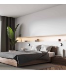 Wall lamps - Light Prestige Roma Wall lamp G9 1x5W black/white LP-1345/1W BK - product 2