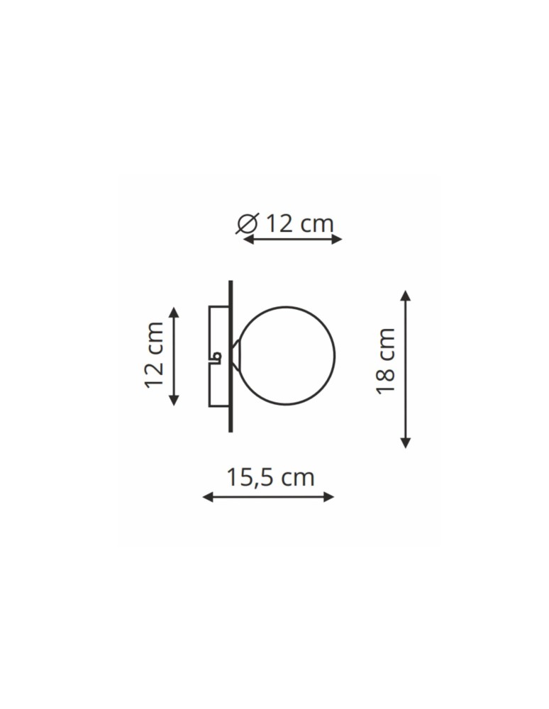 Wall lamps - Light Prestige Roma Wall lamp G9 1x5W black/white LP-1345/1W BK - product kolory-swiatla.pl 3