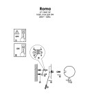 Wall lamps - Light Prestige Roma Wall lamp G9 1x5W black/white LP-1345/1W BK - product 4