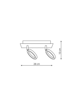 Light Prestige Carrara 2 LED spot chrome LP-1864/2W - product 2