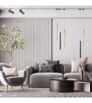 Lamps for 3-phase busbars - Light Prestige Magnum spotlight for busbar 3F LED 1x20W black LP-8120/3F BK - product 3