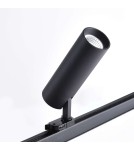 Lamps for 3-phase busbars - Light Prestige Magnum spotlight for busbar 3F LED 1x20W black LP-8120/3F BK - product 7