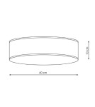 Ceiling lamps with lampshade - Light Prestige Alto plafond grey E14 grey LP-81008/3C GRY - product 6