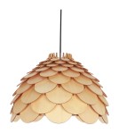 Boho pendant lamps - Light Prestige BURGO small E27 wood pendant LP-101335/1P S - product 1