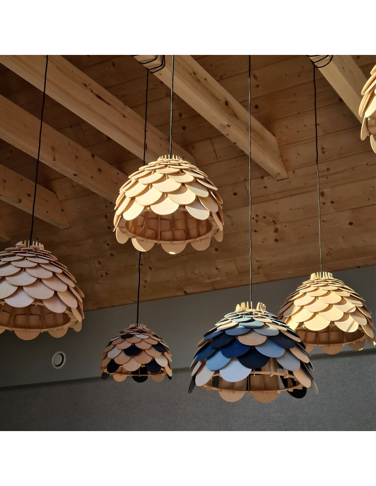 Boho pendant lamps - Light Prestige BURGO small E27 wood pendant LP-101335/1P S - product kolory-swiatla.pl 4