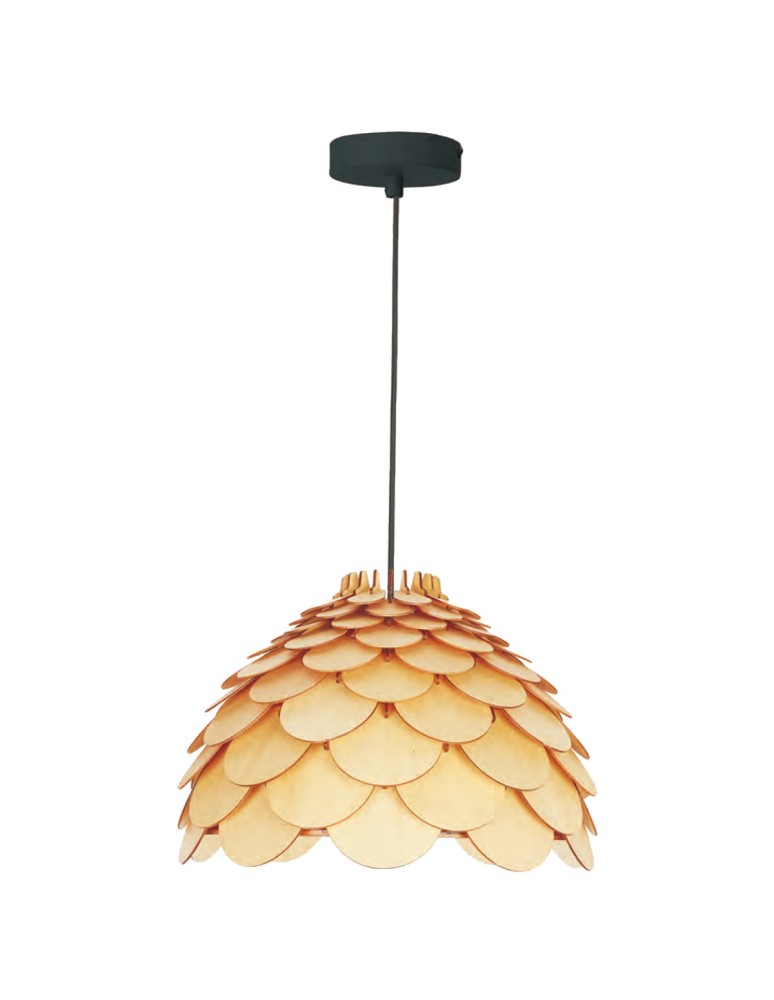 Boho pendant lamps - Light Prestige BURGO small E27 wood pendant LP-101335/1P S - product kolory-swiatla.pl 8